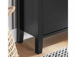 Sobuy Zapatero|Mueble De Almacenaje|Zapatero 2 Solapas Armario de Entrada Zapatero con cajón grande 80 x 25 x 108 cm FSR89-SCH ES