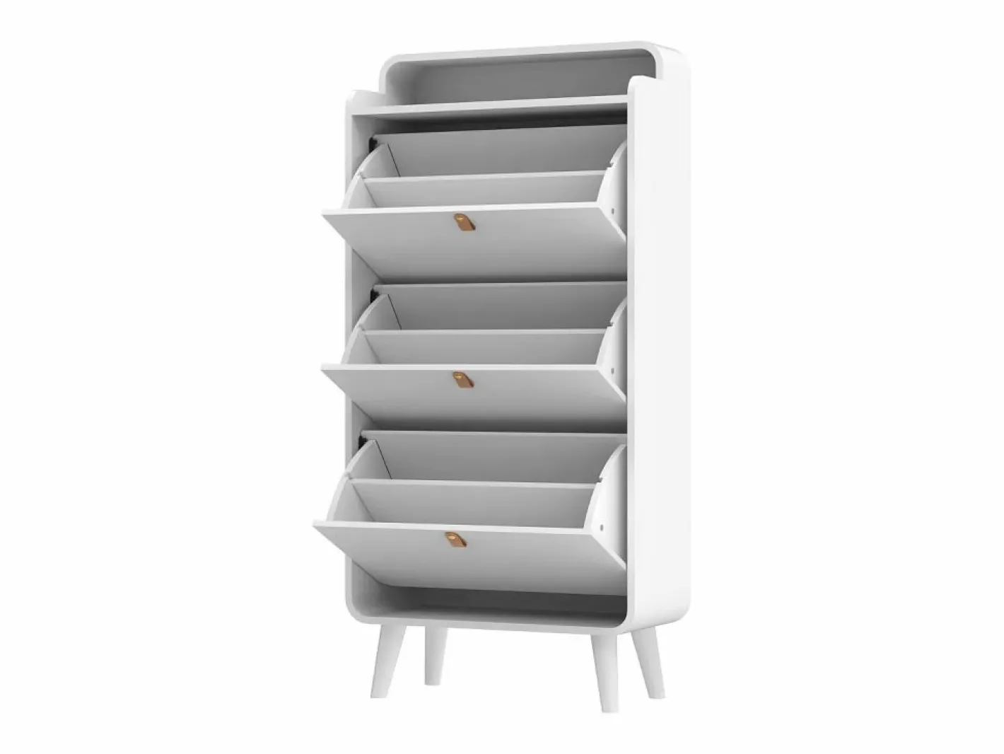 Zapatero|Mueble De Almacenaje|Zapatero - Zapatero con 3 cajones plegables y compartimento superior - para entrada y dormitorio