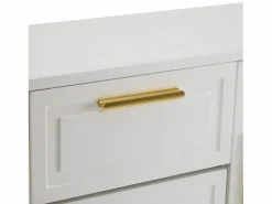 Hauss Spole Zapatero con 2 cajones y 4 puertas - 120x24x107 cm Blanco Online