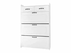 Merax Zapatero|Mueble De Almacenaje|Zapatero con 3 puertas + 2 cajones - zapatero - 80 x 23 x 131 cm - aglomerado -