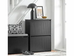 Sobuy Zapatero|Mueble De Almacenaje|Zapatero Con 2 Solapas FSR165-K-SCH