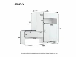 Zapatero|Mueble De Almacenaje|Zapatero con asiento acolchado - 3 puertas, 1 cajón - almacenamiento abierto -