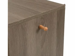 OKWISH Zapatero|Zapatero con banco para zapatos, 3 puertas y 1 cajón, madera y - para recibidores