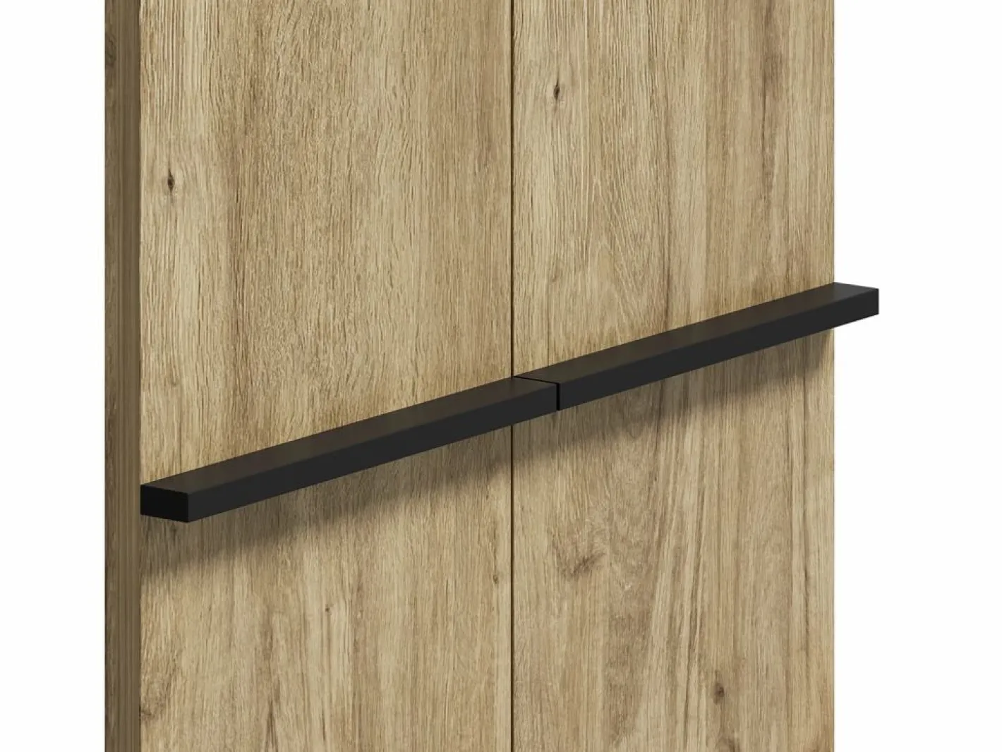 Zapatero en color madera con 2 puertas - estantes regulables 60 × 34,5 x 95 cm^Hauss Spole New