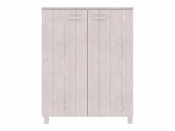 Zapatero HAMAR madera maciza de pino blanca 85x40x108 cm ES482910 Blanco Sale