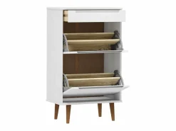 Zapatero MOLDE madera maciza de pino 59,5x35x103 cm ES415863^ Online