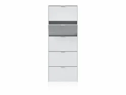 Zapatero Nia 5 Puertas Blanco Brillo^duehome Best