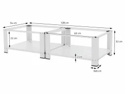 Zócalo lavadora doble con balda base 150 kg/soporte^ML-DESIGN Sale