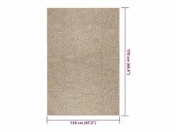 ZIZUR alfombra 120x170 cm aspecto yute interior exterior^ New